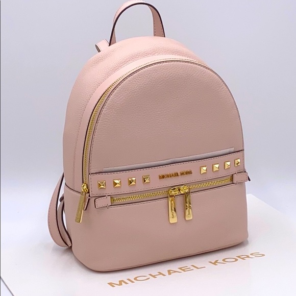 Michael Kors Handbags - MICHAEL KORS Kenly MD Studded Backpack POWDER BLH
